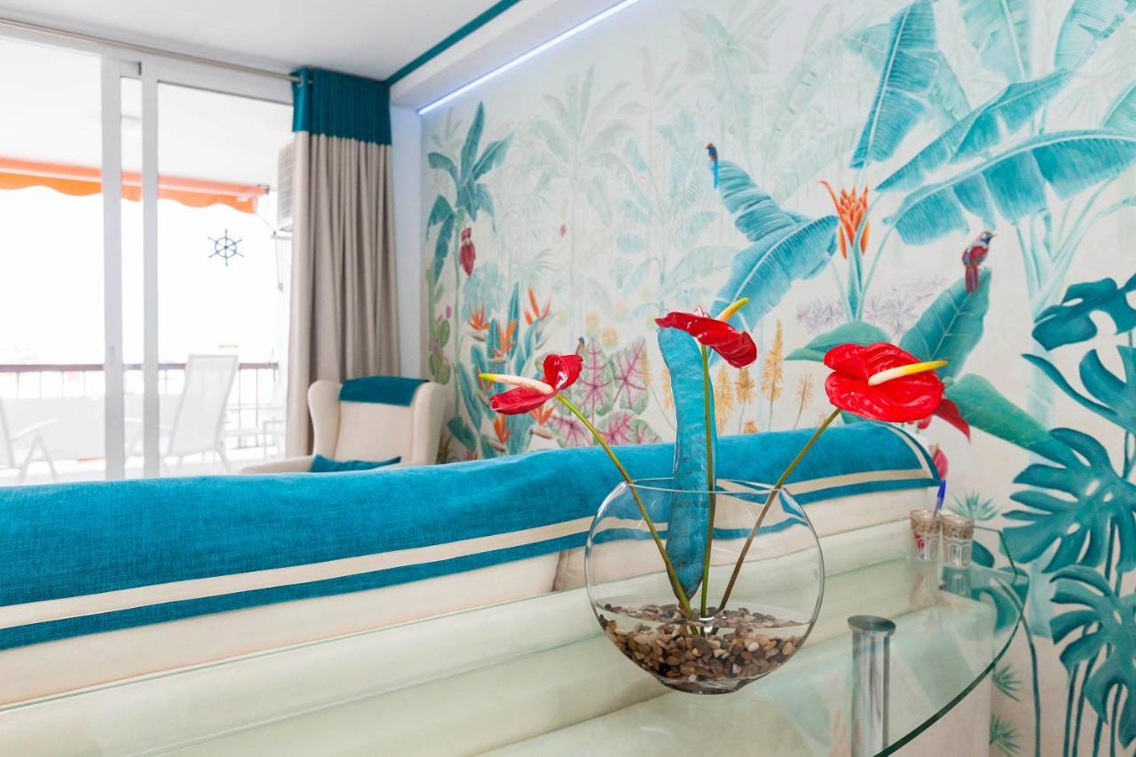 First Line Sea, Luxury Penthouse, Sea And Sunset View Vivenda Vacational Guayero 618 Apartment ลอส กริสเตียนอส ภายนอก รูปภาพ