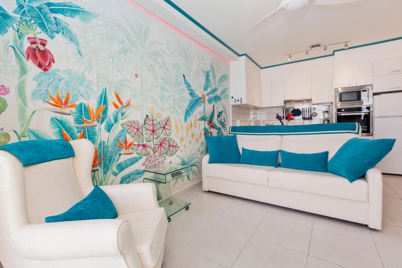 First Line Sea, Luxury Penthouse, Sea And Sunset View Vivenda Vacational Guayero 618 Apartment ลอส กริสเตียนอส ภายนอก รูปภาพ